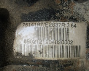 Bmw Z4 E85 Benzina anno dal 2002 al 2008 Differenziale posteriore 1214822 7514197-E2637R-PAS03.64 8902121904020002